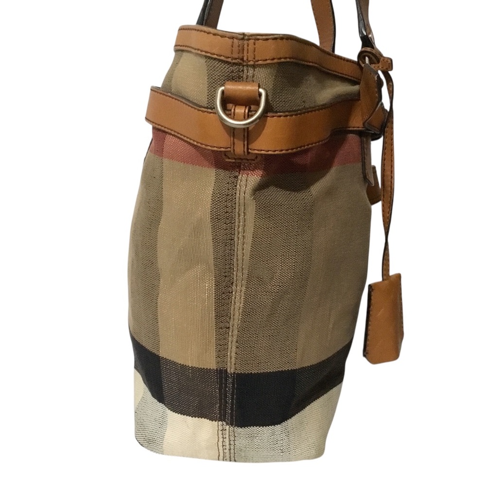 Authentic BURBERRY Canvas Tote Brown Bag (No strap) - Picture 3 of 16